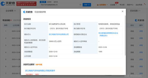 哪吒汽车所持20亿股权被冻结