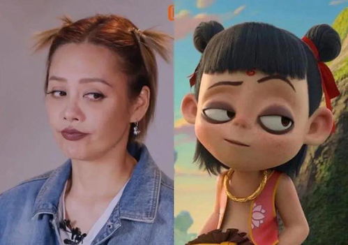妈妈将女儿扮成哪吒超像的