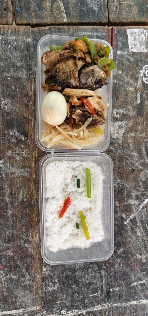 韩国救山火消防员盒饭只有米饭泡菜